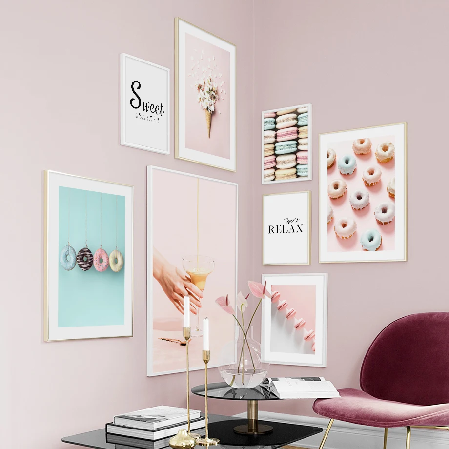 Badminton Poster - Pink Sweet Wall Art Mural Prints