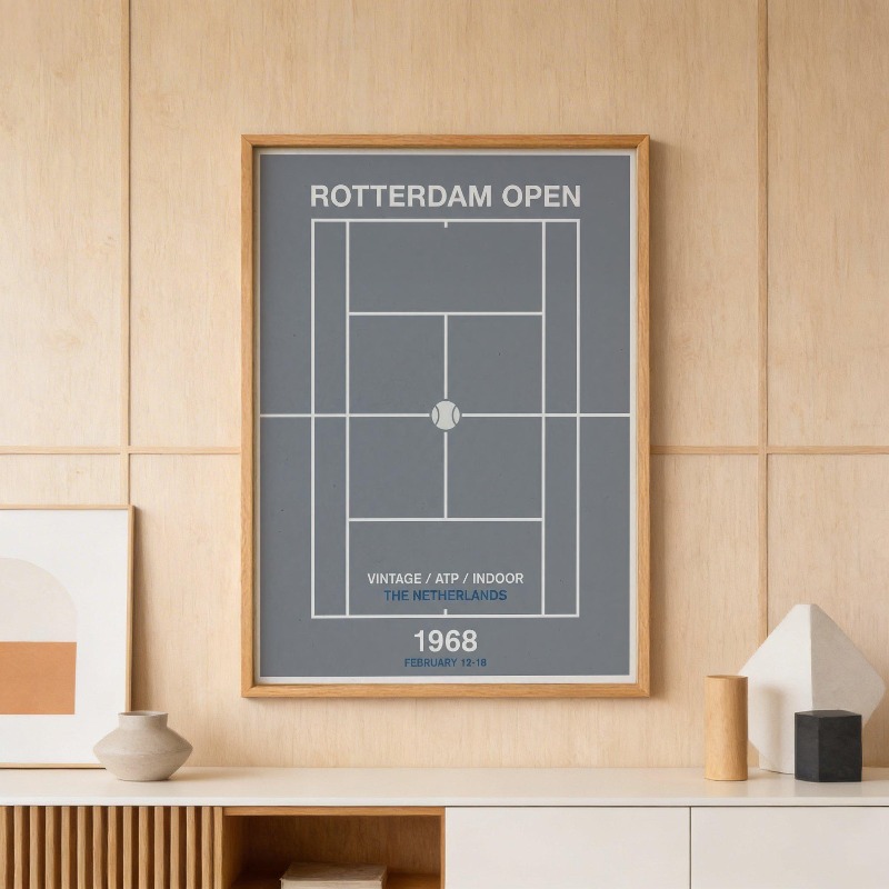 Vintage Tennis Basketball Wall – Badminton Poster recenzja i cena
