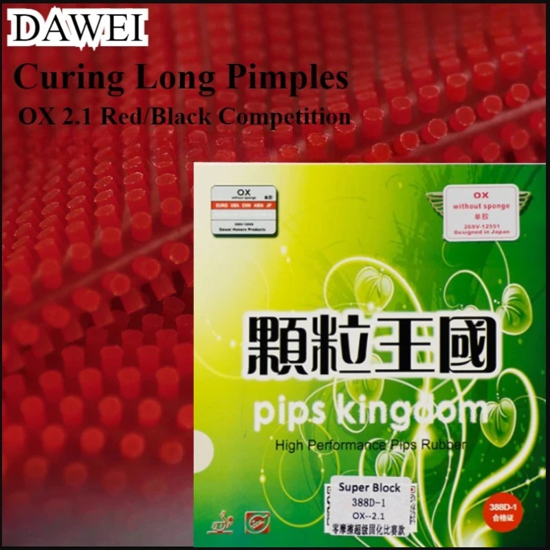 DAWEI 388d-1 Curing Long Pimpl – Badminton Smash recenzja i cena