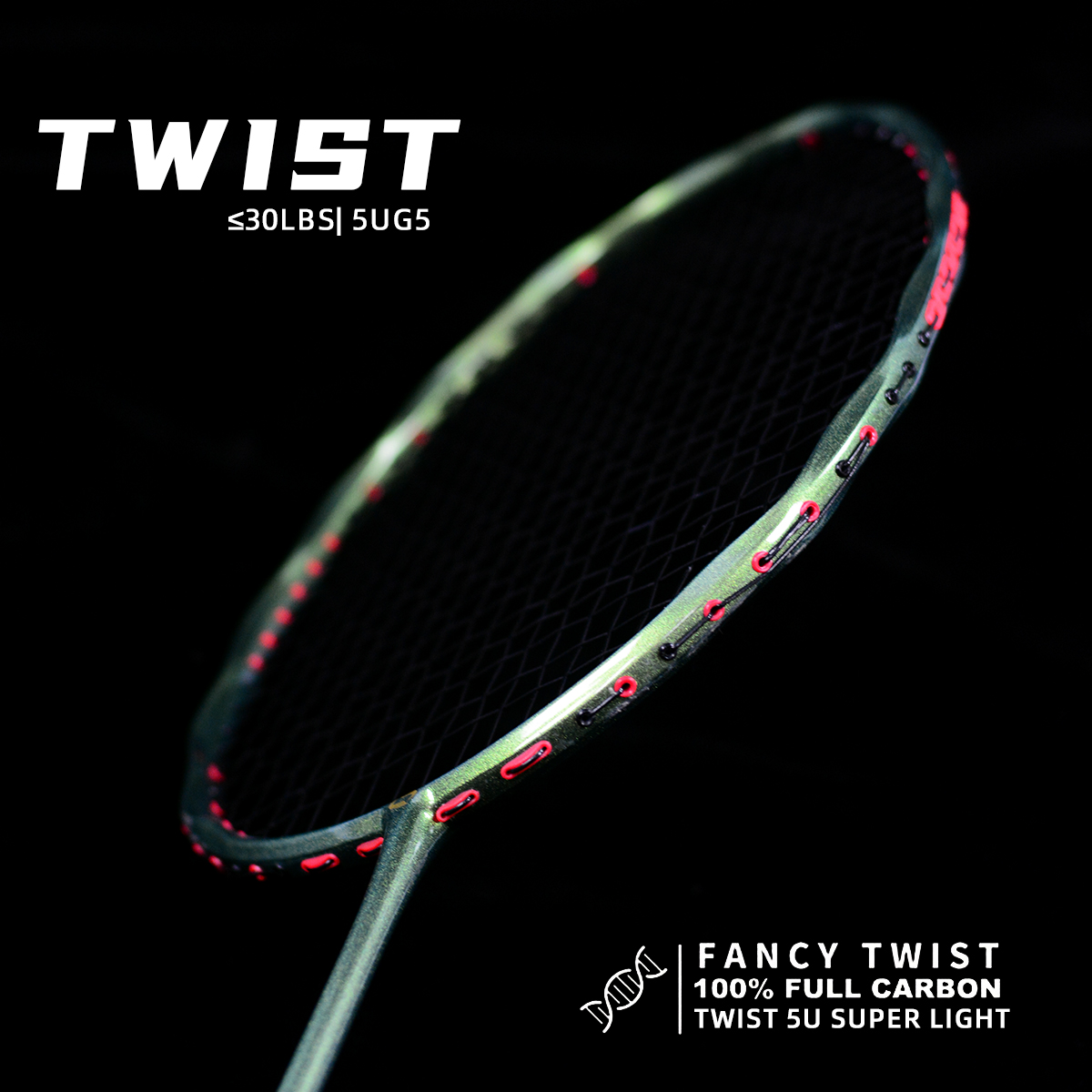 TWIST 100% Full Carbon Fiber B – Badminton Photo recenzja i cena