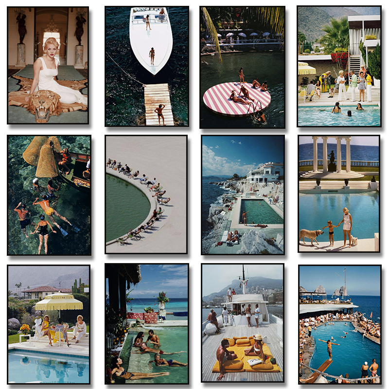 Slim Aarons Speedboat Landing  – Badminton Poster recenzja i cena