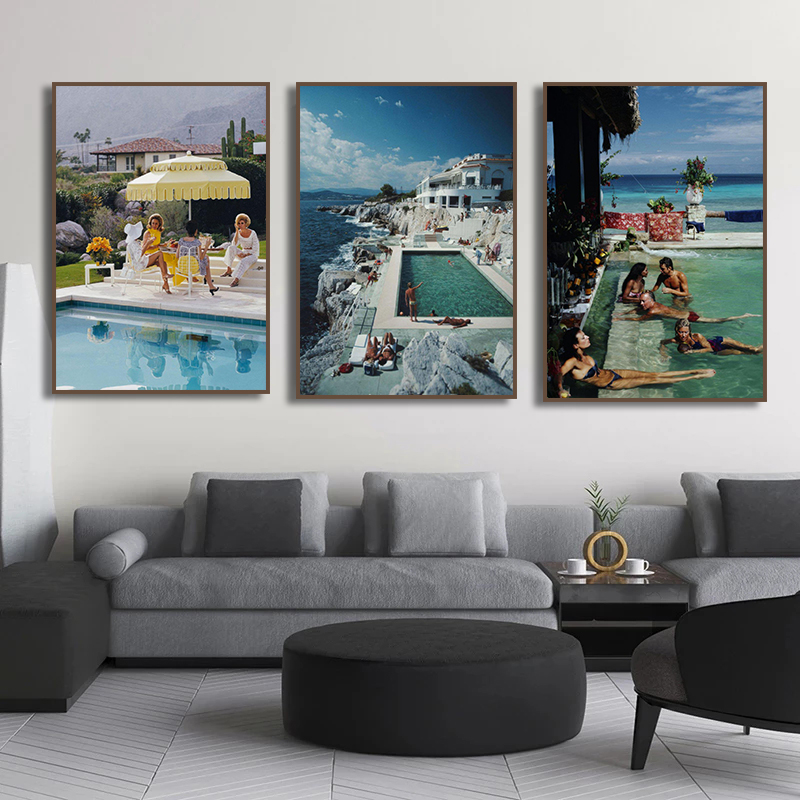 Slim Aarons Speedboat Landing  – Badminton Poster recenzja i cena
