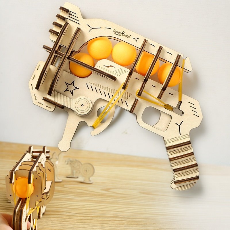 Wooden DIY Assembled Rubber Ba – Badminton Kids recenzja i cena