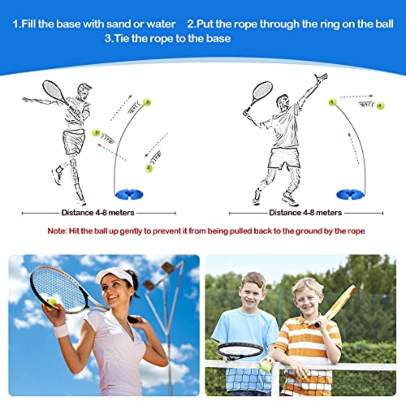 Solo Tennis Trainer Rebound Po – Badminton Smash recenzja i cena