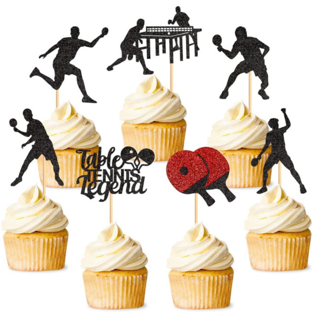 Ping Pong Cake Topper Happy Bi – Badminton Quotes recenzja i cena