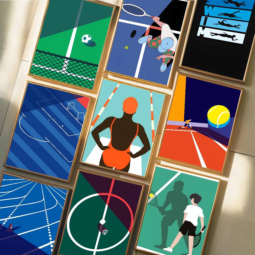 Basketball Football Tennis Cou – Badminton Poster recenzja i cena