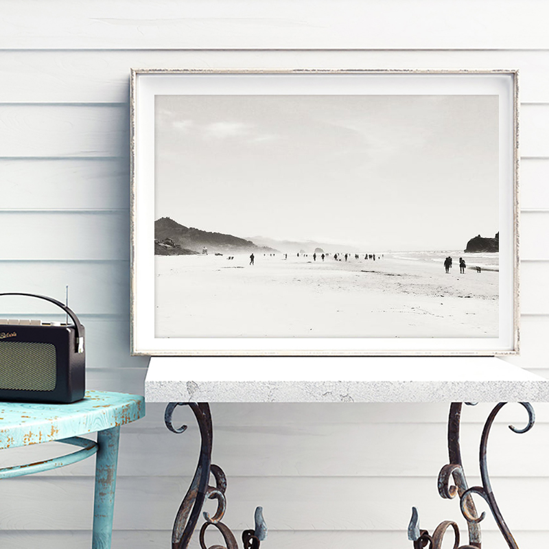 Minimalist Beach Landscape Pri – Badminton Poster recenzja i cena