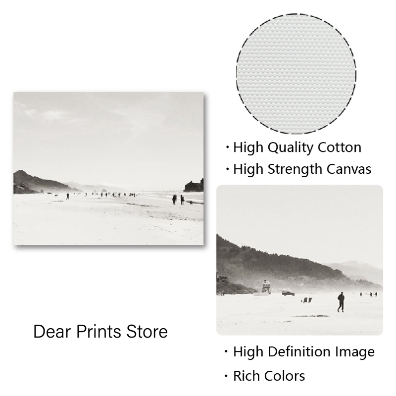 Minimalist Beach Landscape Pri – Badminton Poster recenzja i cena