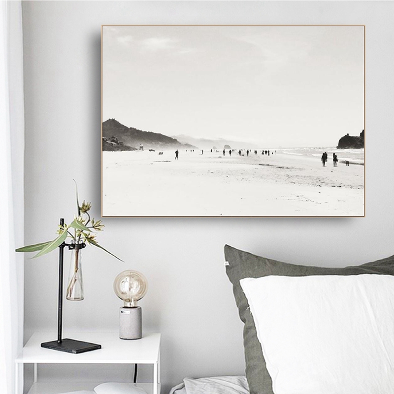 Minimalist Beach Landscape Pri – Badminton Poster recenzja i cena
