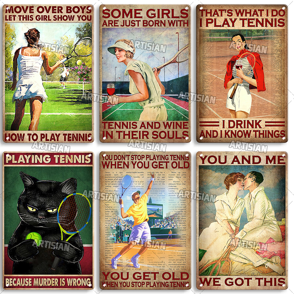 Artisian SPORT Metal Sign Tenn – Badminton Poster recenzja i cena