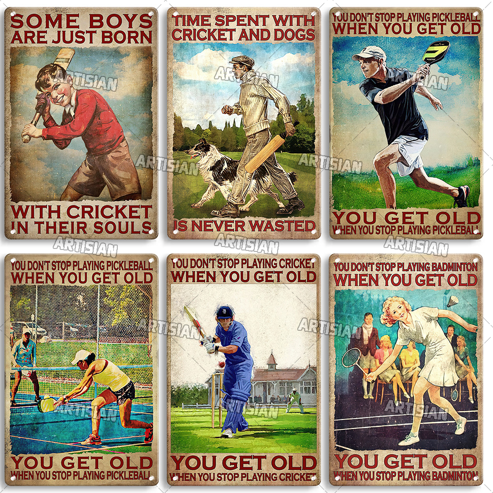 Artisian SPORT Metal Sign Tenn – Badminton Poster recenzja i cena