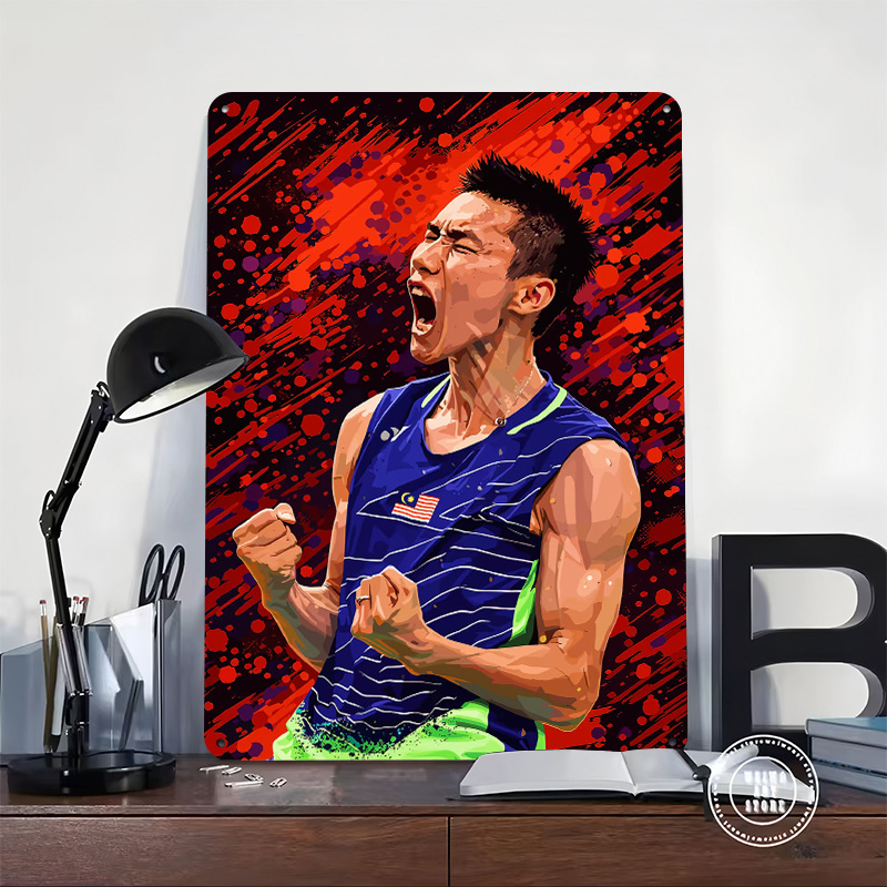 Badminton Player Celebrating V – Badminton Poster recenzja i cena
